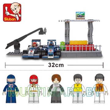 Конструктор Sluban M38-B0355 Команда Формула 1 (300 деталей) картинка 10